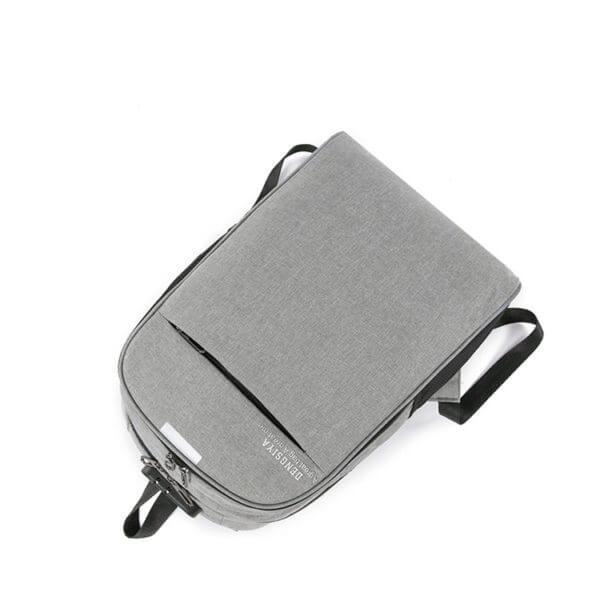 Casual ruksak za laptop sa eksternim USB sivi