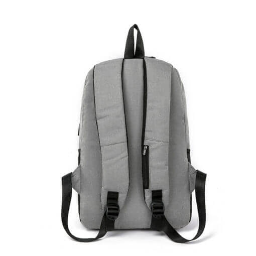 Casual ruksak za laptop sa eksternim USB sivi
