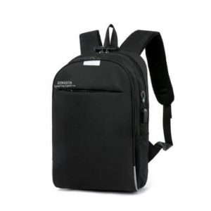 Casual ruksak za laptop sa eksternim USB crni