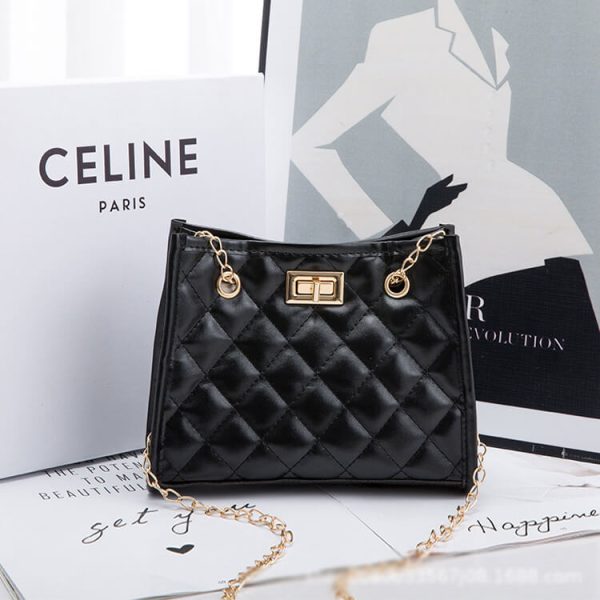 elegantna ženska mini torbica crna