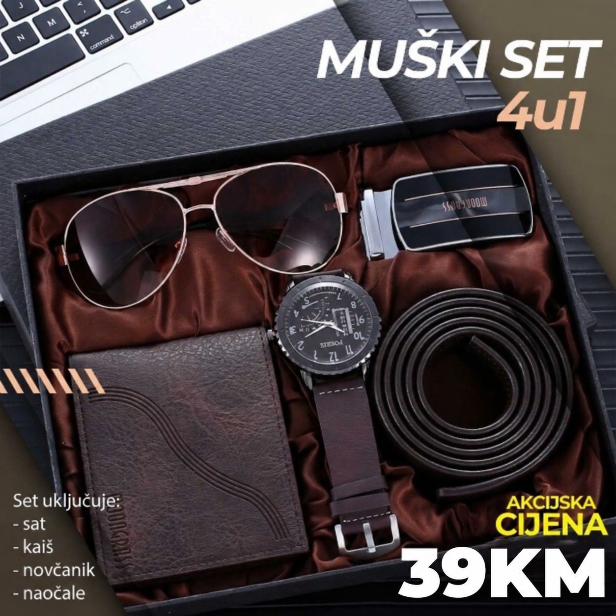 Muški poklon set od 5 dijelova - MACHO